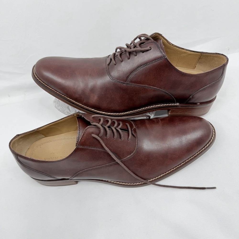 Cole Haan Oxford Men's Dress Shoes Brown Leather  Size 10.5‎ M